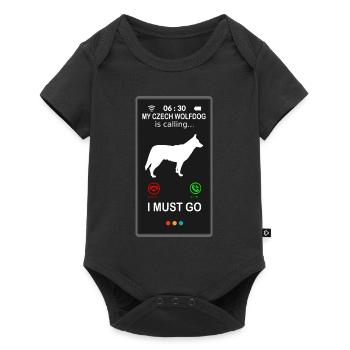 Appels tchèques czech Wolfhound - Body à manches courtes Premium Bébé - noir - Devant