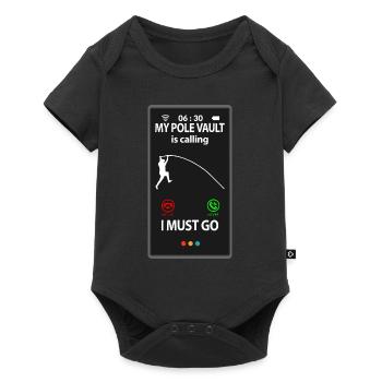 Pole Vault Pole Vault Saying Funny Joke - Baby Premium short-sleeve bodysuit - black - Front