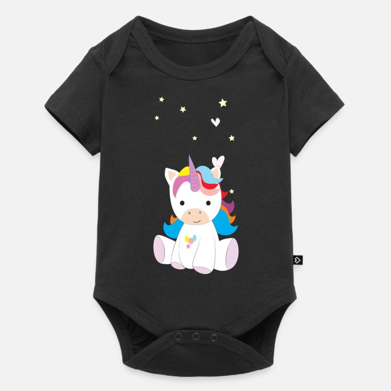 licorne - Body à manches courtes Premium Bébé - noir