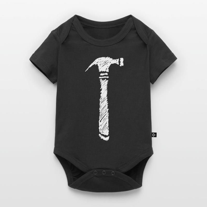 Hammer Scribbled Gift Idea Baby Premium short-sleeve bodysuit