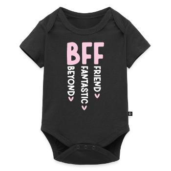 Meilleurs amis pour toujours Bff Beast Amitié - Body à manches courtes Premium Bébé - noir - Devant
