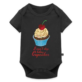 Cuisson des cupcakes - Body à manches courtes Premium Bébé - noir - Devant