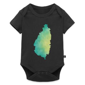 Saint Lucia - Baby Premium short-sleeve bodysuit - black - Front