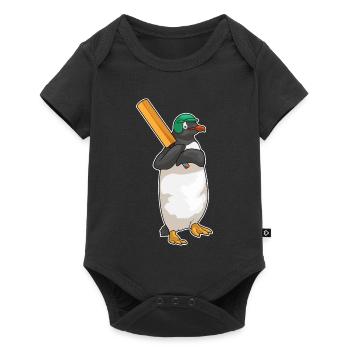 Penguin Cricket Cricket Bat - Body à manches courtes Premium Bébé - noir - Devant
