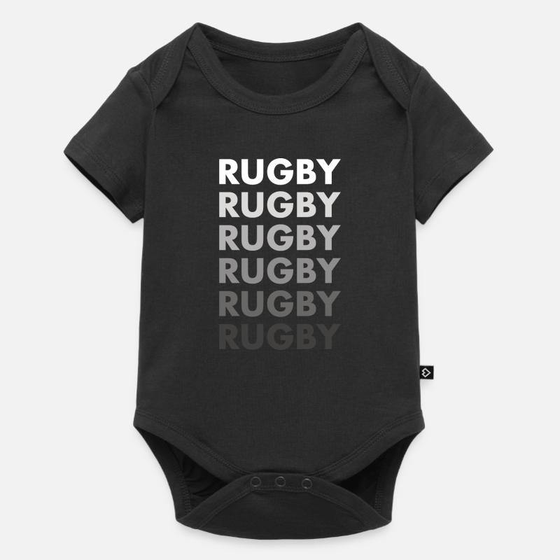 Rugby sportif - Body à manches courtes Premium Bébé - noir