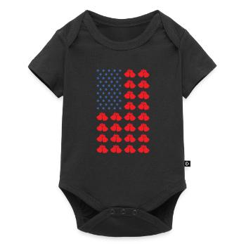 Sport Us Flag Boxing - Baby Premium short-sleeve bodysuit - black - Front