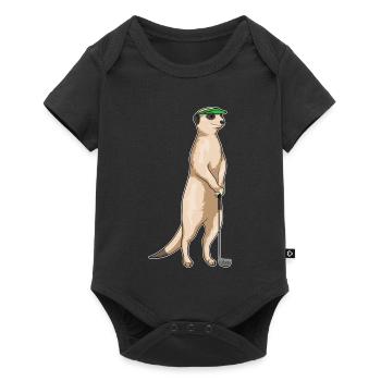 Meerkat Golf Golf Clubs - Body à manches courtes Premium Bébé - noir - Devant