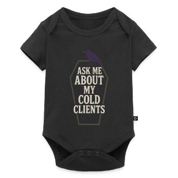 Leichenwissenschaft Dunkler Humor Tod Positiv - Baby Premium Kurzarmbody - Schwarz - Vorne