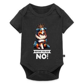 Avant de demander aux Australian Shepherds Aussie Aussies - Body à manches courtes Premium Bébé - noir - Devant
