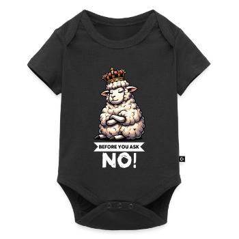 Before You Ask Sheep Sheep Shepherd Sheep Holder - Baby Premium short-sleeve bodysuit - black - Front