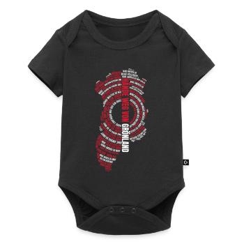 Hands off Greenland Statement - Baby Premium short-sleeve bodysuit - black - Front