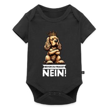 Before you ask: Cocker Spaniel Cocker Dog - Baby Premium short-sleeve bodysuit - black - Front