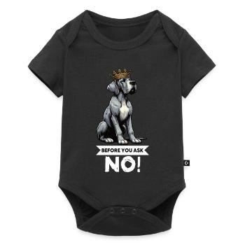 Before You Ask Great Dane Great Dane Owner - Baby Premium short-sleeve bodysuit - black - Front