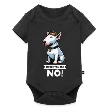Before You Ask Miniatur Bullterrier Bully Bullys - Baby Premium Kurzarmbody - Schwarz - Vorne