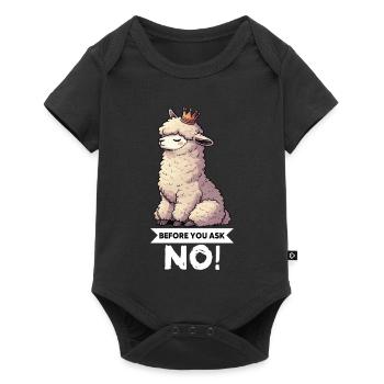 Before You Ask No Alpaca Lamas Alpaca Owner - Baby Premium short-sleeve bodysuit - black - Front