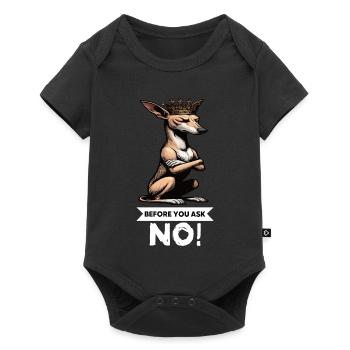 Avant de demander à Podenco Podencos Podencoliebhaber - Body à manches courtes Premium Bébé - noir - Devant