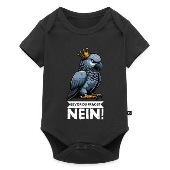 Avant que vous ne demandiez : pas de perroquet gris d’Afrique, perroquet, perroquet, perroquet, perroquet - Body à manches courtes Premium Bébé - noir - Devant