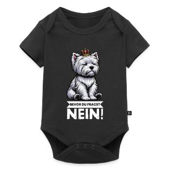 Avant que vous ne demandiez, pas de Westie Westland Terrier - Body à manches courtes Premium Bébé - noir - Devant