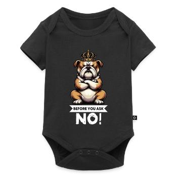 Avant que vous ne demandiez les bully bully du bouledogue anglais - Body à manches courtes Premium Bébé - noir - Devant