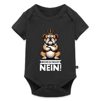 Before you ask No English Bulldog Bully - Baby Premium short-sleeve bodysuit - black - Front
