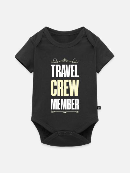 Travel Crew - Baby Premium Kurzarmbody - Schwarz