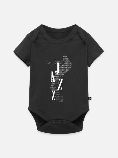 Icon Jazz ASCII-Kunst - Baby Premium Kurzarmbody - Schwarz