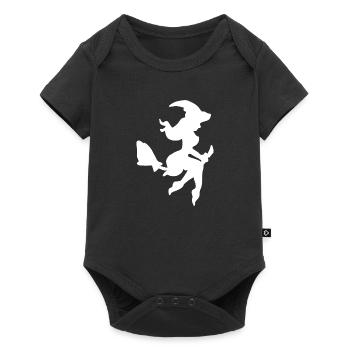Balai de sorcière - Body à manches courtes Premium Bébé - noir - Devant