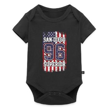 San Diego - Baby Premium short-sleeve bodysuit - black - Front