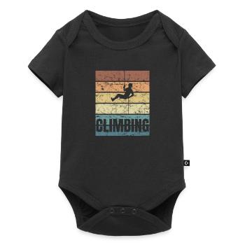 Extreme climbing crunge mountaineers - Baby Premium short-sleeve bodysuit - black - Front