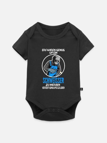 Schweißer Beruf Schweißerei Geschenk - Baby Premium Kurzarmbody - Schwarz