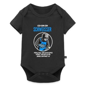 Schweißer Beruf Schweißerei Geschenk - Baby Premium Kurzarmbody - Schwarz - Vorne