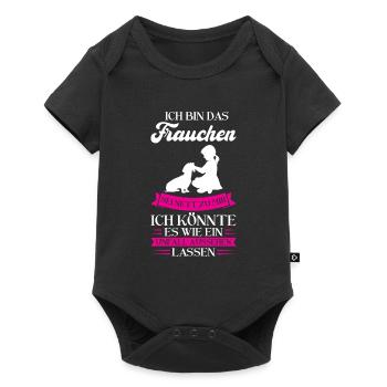 Dackel Hund Dachshunde Geschenk - Baby Premium Kurzarmbody - Schwarz - Vorne