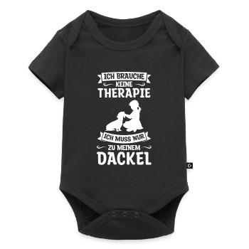 Dackel Hund Dackel Besitzer Geschenk - Baby Premium Kurzarmbody - Schwarz - Vorne