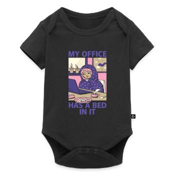My office has a bed in it - Home Office Humor - Baby Premium short-sleeve bodysuit - black - Front