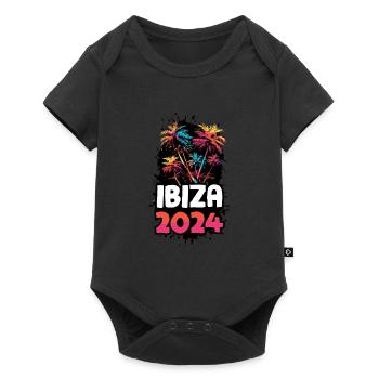 Ibiza 2024 Voyage de vacances coloré - Body à manches courtes Premium Bébé - noir - Devant