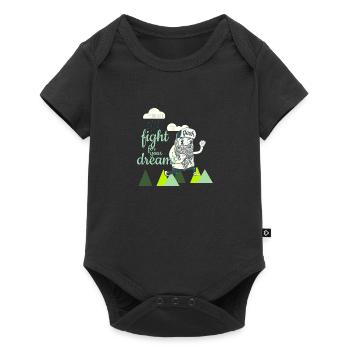Fight for your Dreams - Baby Premium short-sleeve bodysuit - black - Front