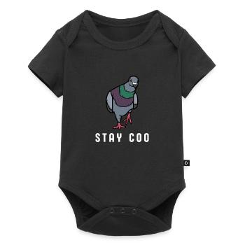 Stay Coo Bird | Funny Cool Pigeon Birding - Baby Premium short-sleeve bodysuit - black - Front