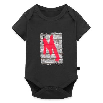 mur m - Body à manches courtes Premium Bébé - noir - Devant