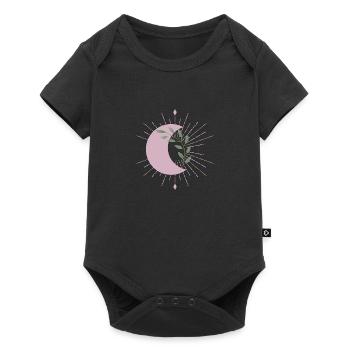 Purple Moon - Baby Premium Kurzarmbody - Schwarz - Vorne