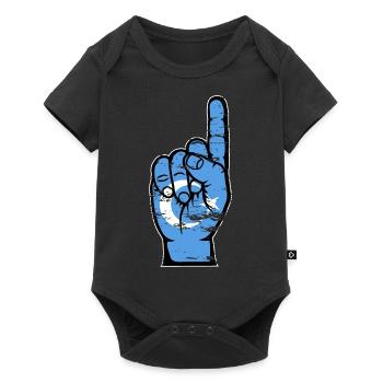 Drapeau ouïghour numéro 1 utilisé - Body à manches courtes Premium Bébé - noir - Devant