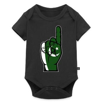 Drapeau pakistanais numéro 1 - Body à manches courtes Premium Bébé - noir - Devant