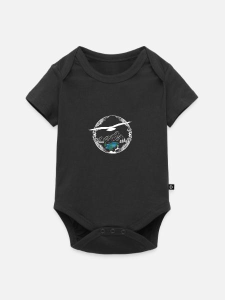 eagle - Baby Premium short-sleeve bodysuit - black