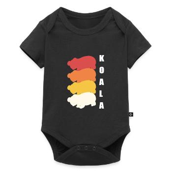Koalas Retro Zoologist Gift - Baby Premium short-sleeve bodysuit - black - Front