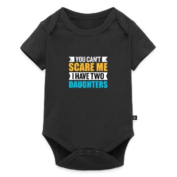 Mother's Day Father's Day Mother Father Two Daughters Baby - Baby Premium short-sleeve bodysuit - black - Front