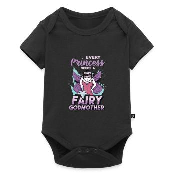 Podin de conte de fées pour femme princesse cool marraine anw - Body à manches courtes Premium Bébé - noir - Devant