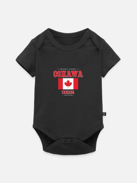 Oshawa - Baby Premium Kurzarmbody - Schwarz