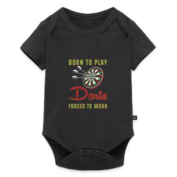 Dart Dartboard Dartpfeil - Baby Premium short-sleeve bodysuit - black - Front