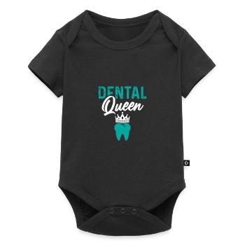 dentiste dentiste reine dentaire - Body à manches courtes Premium Bébé - noir - Devant
