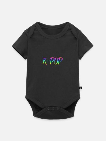 K-POP - Baby Premium short-sleeve bodysuit - black