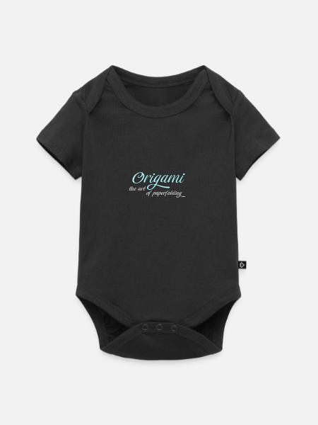 origami - Baby Premium short-sleeve bodysuit - black